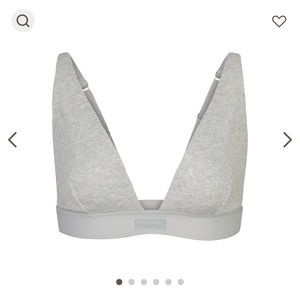SKIMS - Cotton Rib Plunge Bralette XL